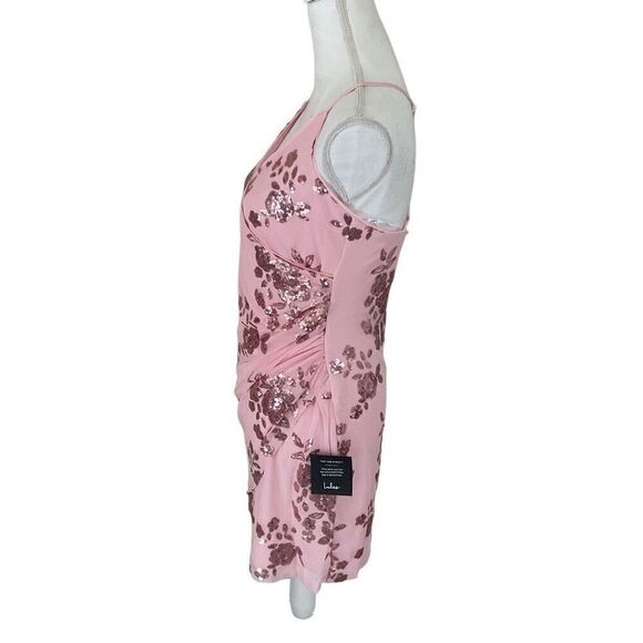 Lulu's Pink Floral Mini Dress - Picture 3 of 7